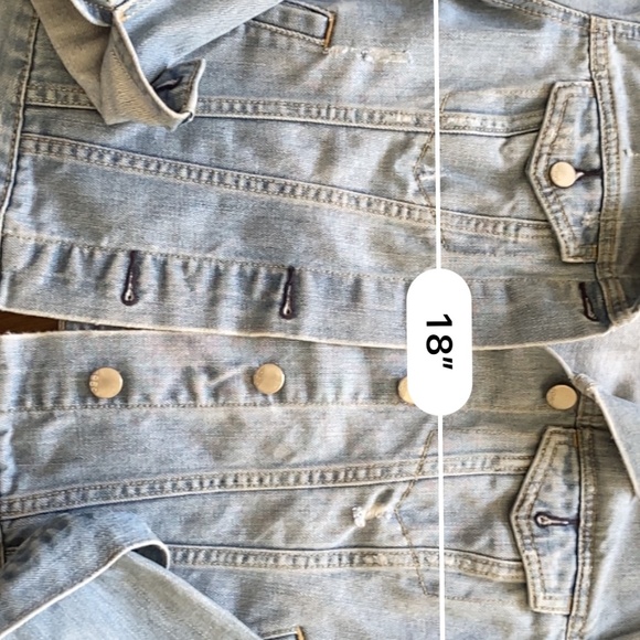 GAP distressed jean jacket - Picture 2 of 4